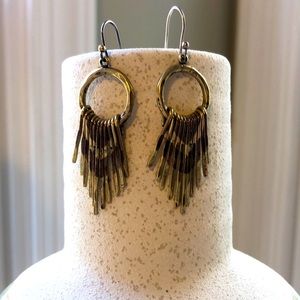 Lucky Brand tribal dropdown earrings